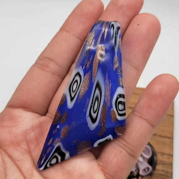 Murano Glass Handblown Pendant Lot of 2 - Picture 5 of 7